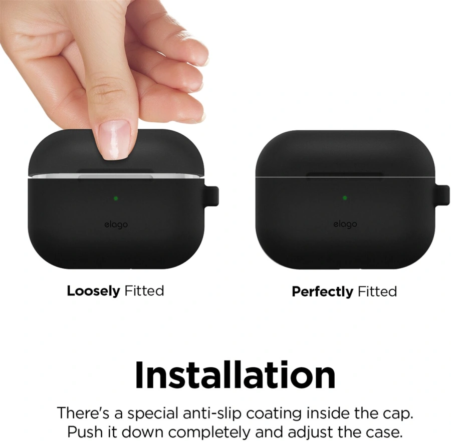 Elago Hang Original Case Black for Airpods Pro (EAPPOR-HANG-BK)
